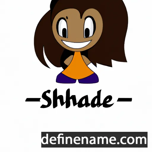 cartoon of the name Shadae