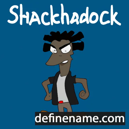 cartoon of the name Shadreck