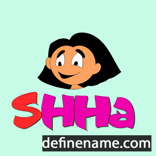 cartoon of the name Shaeda