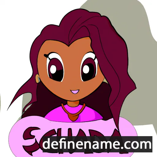 cartoon of the name Shaeeda