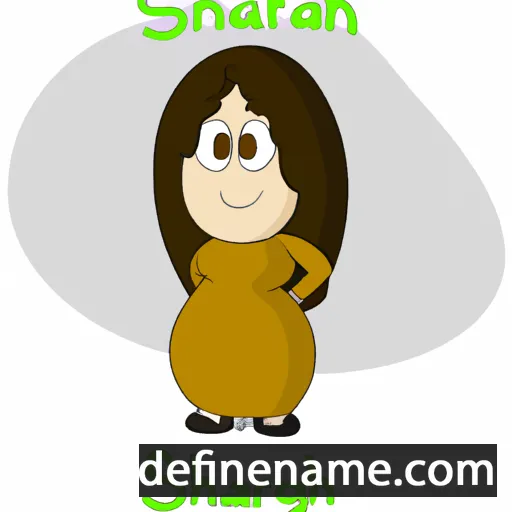 cartoon of the name Shafagh