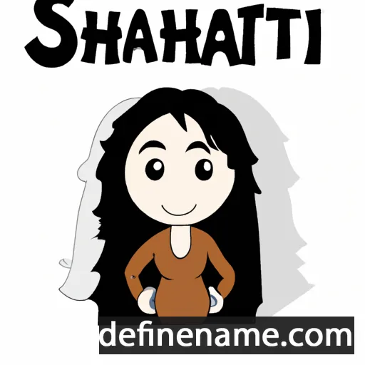 cartoon of the name Shafariyanti