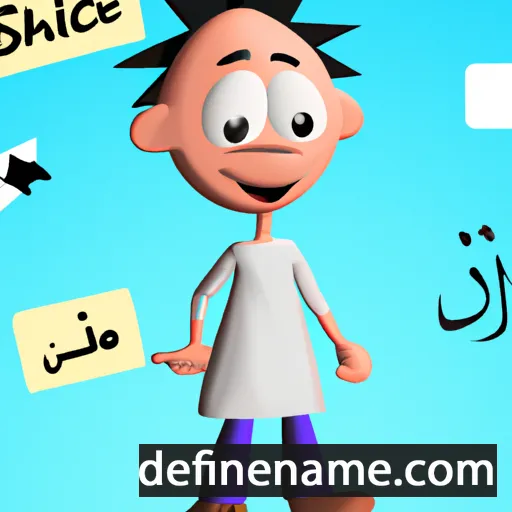 cartoon of the name Shafic