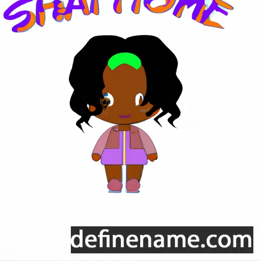 cartoon of the name Shafonte