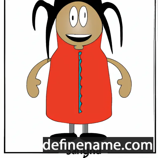 cartoon of the name Shaghayegh