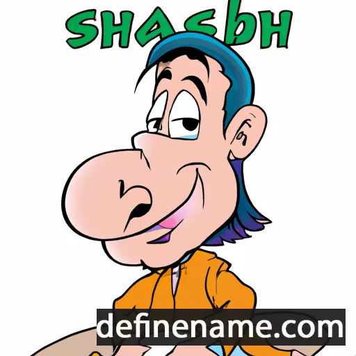 cartoon of the name Shahab