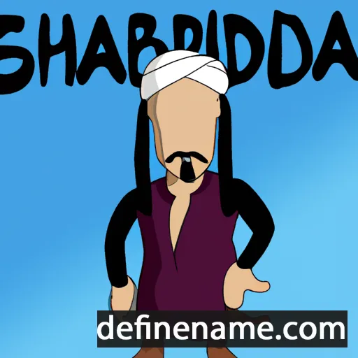 cartoon of the name Shahabuddin