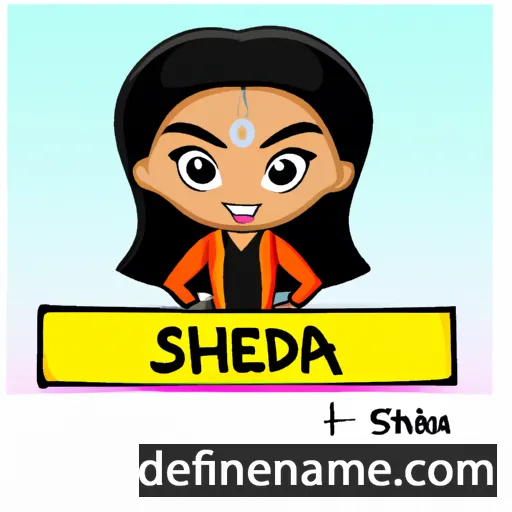 cartoon of the name Shaheedha