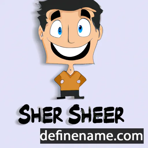 cartoon of the name Shaheer