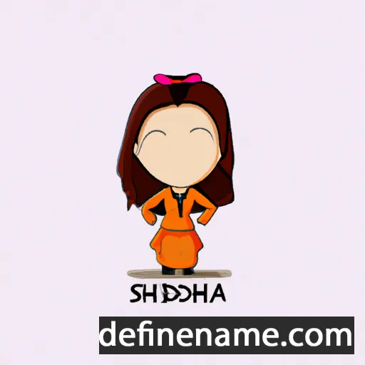 cartoon of the name Shahidah