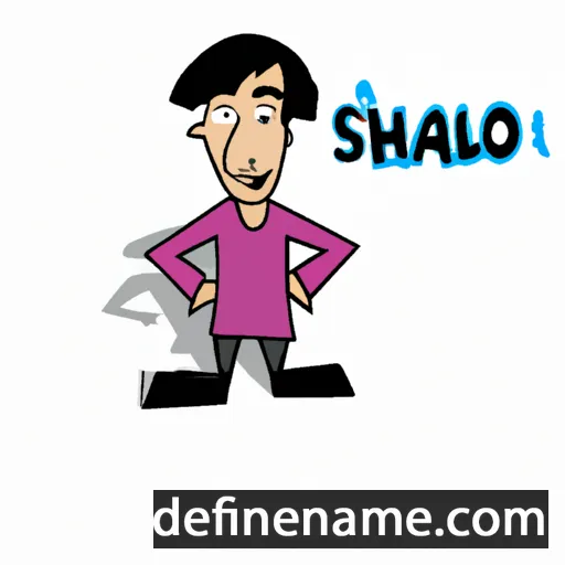 cartoon of the name Shahlo