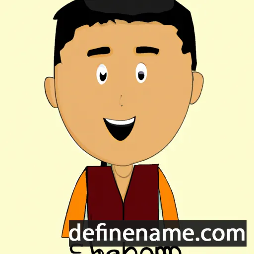 cartoon of the name Shahrom