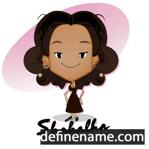 cartoon of the name Shailah