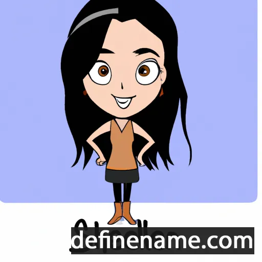 cartoon of the name Shaileen