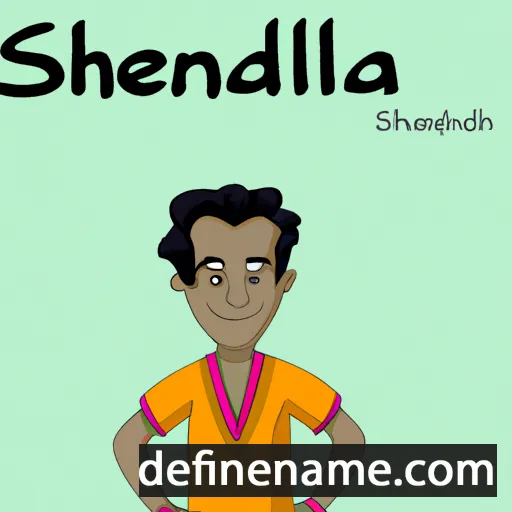 cartoon of the name Shailendra