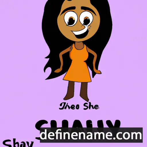 cartoon of the name Shaily