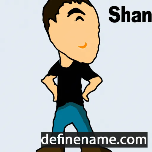 cartoon of the name Shain