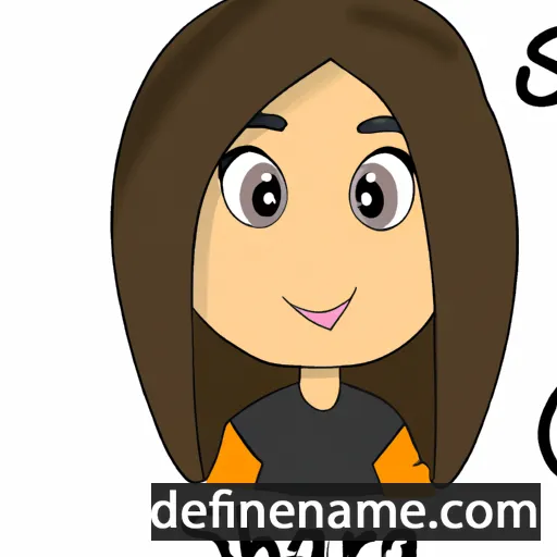 cartoon of the name Shaira