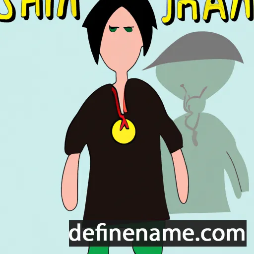 cartoon of the name Shajuan