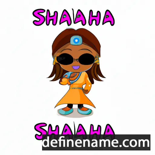 cartoon of the name Shajuana