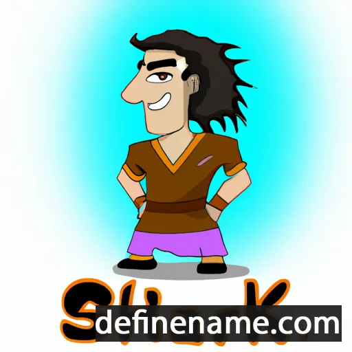 cartoon of the name Shakar