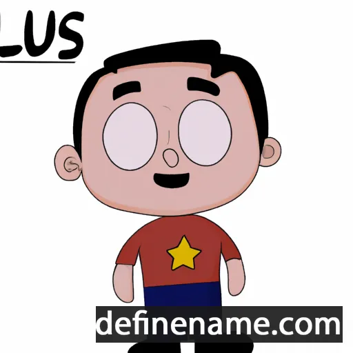 cartoon of the name Luís