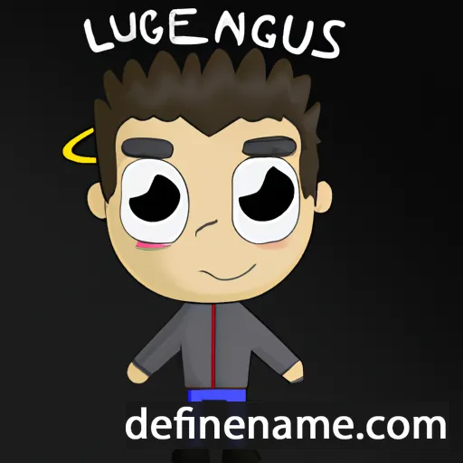 cartoon of the name Luis Ángel