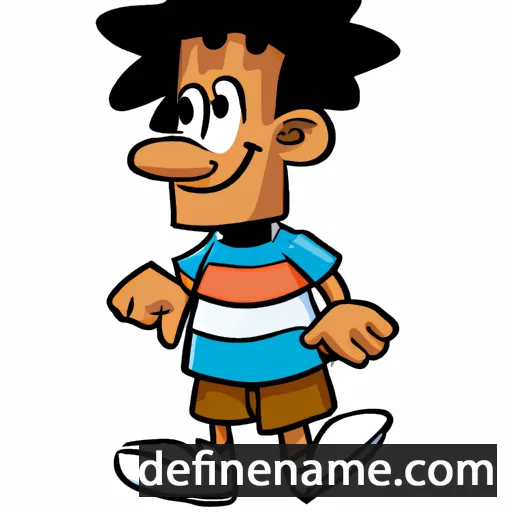 cartoon of the name Luisinho