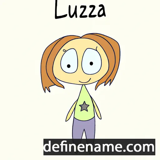 cartoon of the name Lujza