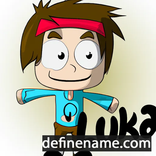 cartoon of the name Luka