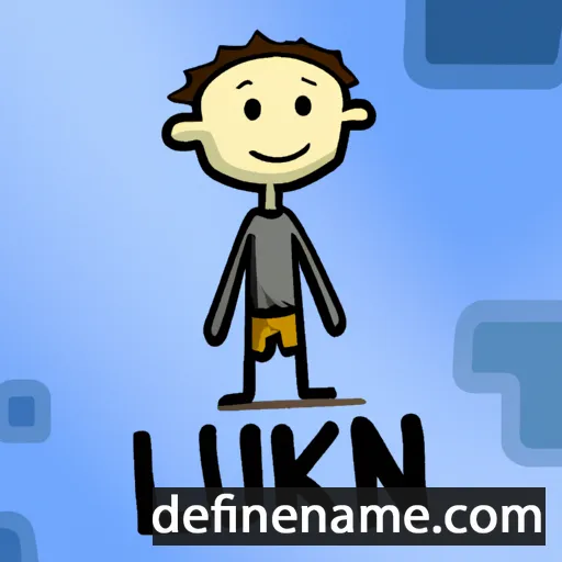 cartoon of the name Luken