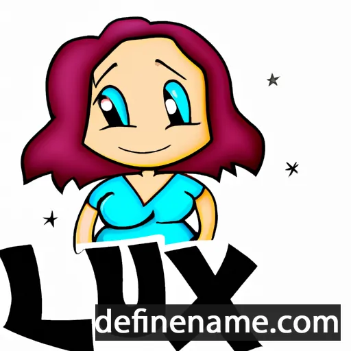 cartoon of the name Lux