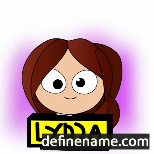 cartoon of the name Lyda