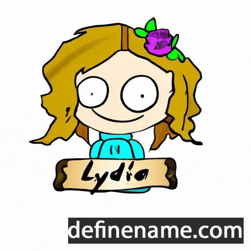 cartoon of the name Lydie