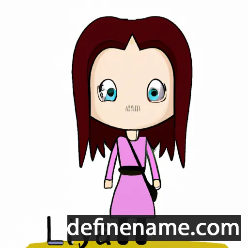 cartoon of the name Lyna