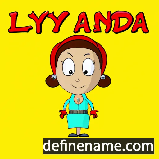 cartoon of the name Lynda