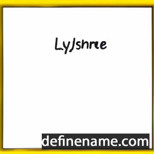 cartoon of the name Lysanne