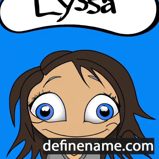 cartoon of the name Lyssa