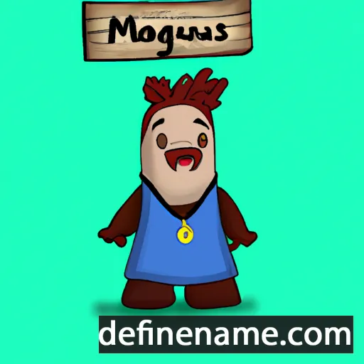 cartoon of the name Mághnus