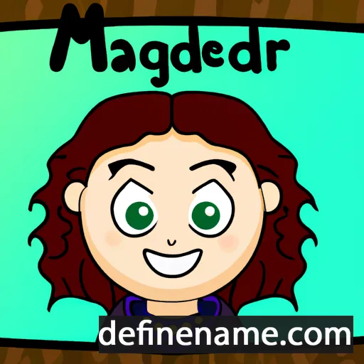 cartoon of the name Máighréad