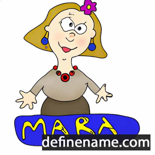 cartoon of the name Márjá