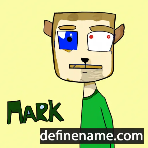 cartoon of the name Márk