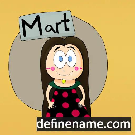 cartoon of the name Márta