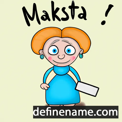 cartoon of the name Mártuska