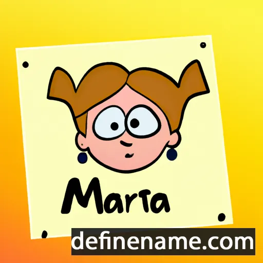 cartoon of the name Märta