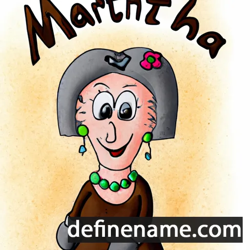 cartoon of the name Märtha