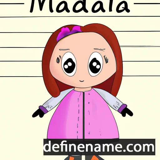 cartoon of the name Mădălina