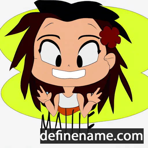 cartoon of the name Mālie