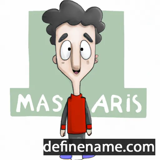 cartoon of the name Mārcis