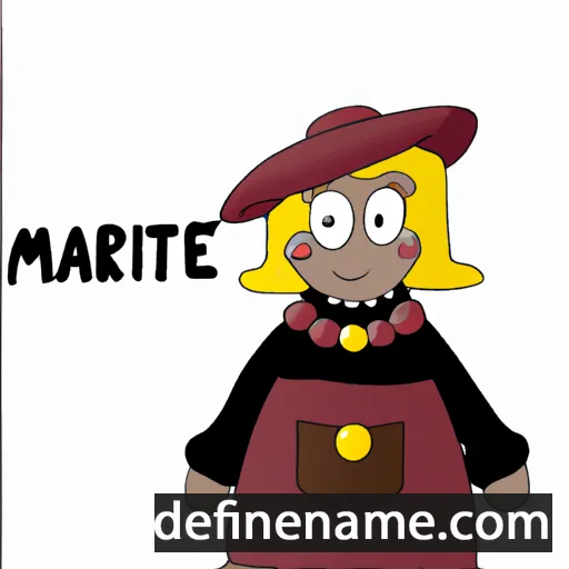 cartoon of the name Mārīte